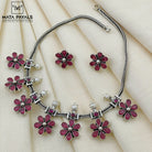 All Red Floral Necklace