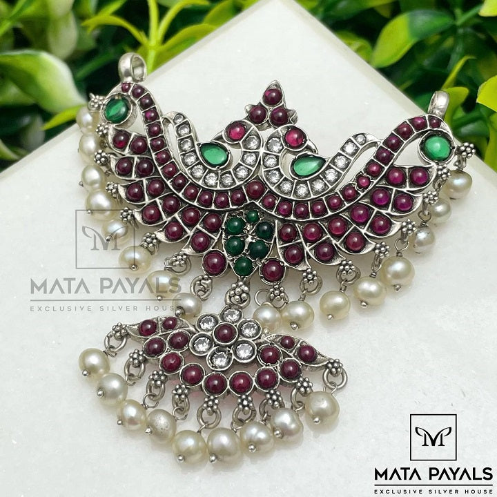 Alluring Mayur Oxidised Pendant