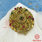 Astonishing Filigree Gold Plated Jade Bille