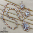 Attractive Rose Gold Neckset