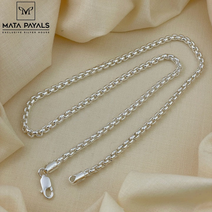 Plain Silver Men's Neckchain