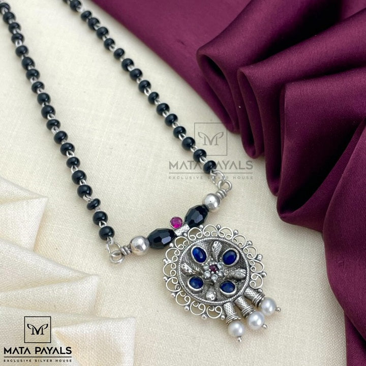 Beaming Blue Mangalsutra