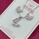 Beautiful Butterfly Pendant Set