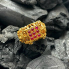 Beautiful Shanku Chakra Gold Plated Finger Ring