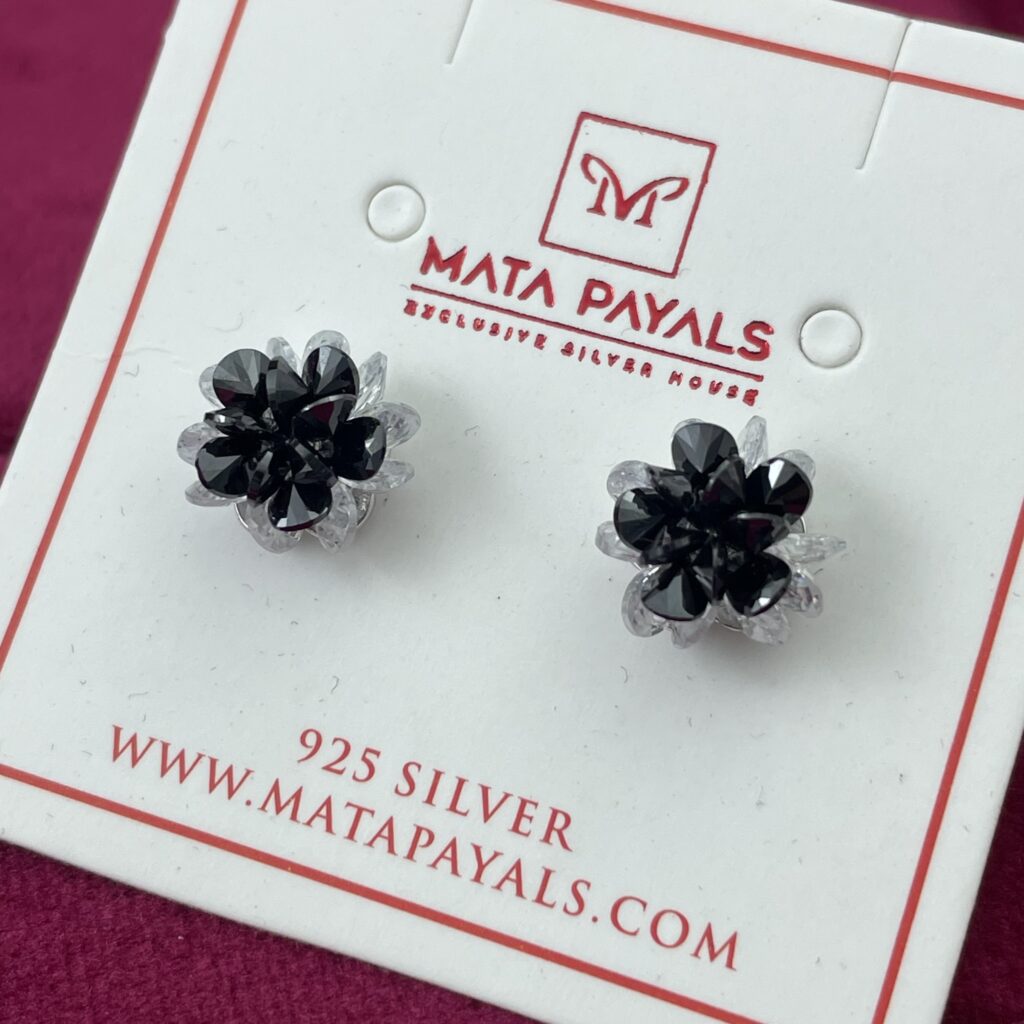 Black Crystal Stud