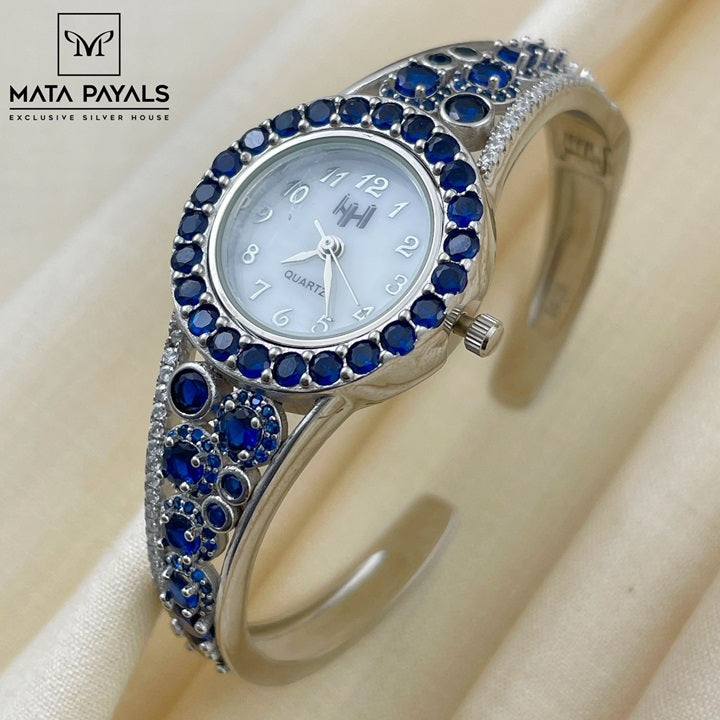 Blooming Blue Stone Watch