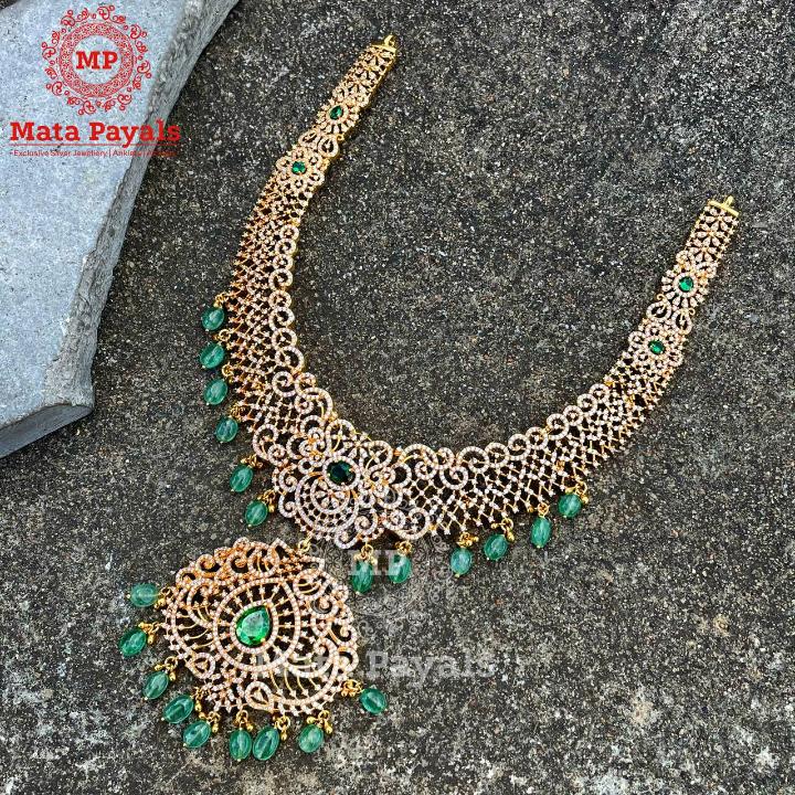 Stunning Bridal Gold Plated Long Haram