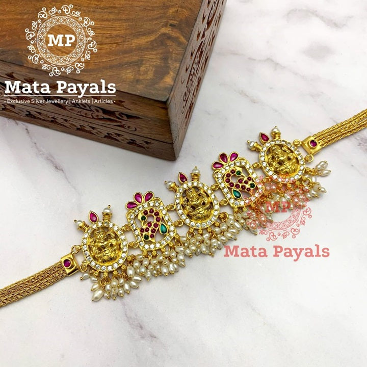 Charming Maha Lakshmi Peacock Necklace