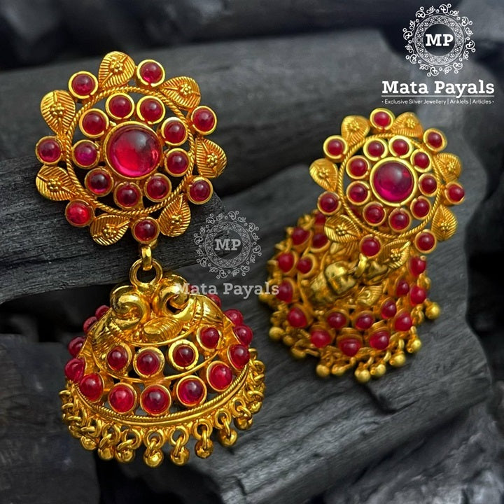 Charming Mandal Gold Plated Jhumka