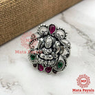 Colourful Devi Lakshmi Oxidised Ring