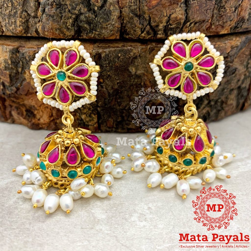 Colourful Floral Elegant Jhumka