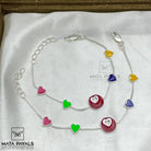 Colourful Heart Baby Anklet (4-5 Years)