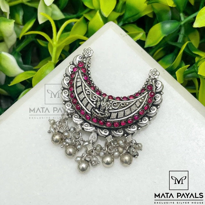 Cute Maa Lakshmi Coorgi Oxidised Pendant