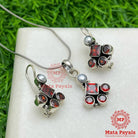 Cute Silver Pendant Set