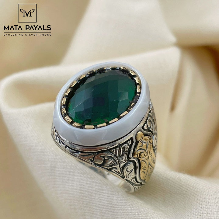 Green Stone Ring