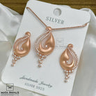 Elegant Rose Gold Pendant Set