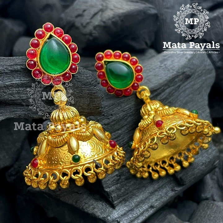 Exquisite Traditional Gold Plated Jhumka