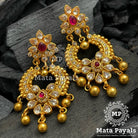 Flickering Trendy Zircon Gold Plated Chandbali