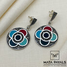 Floral Enamel Earrings