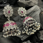 Galvanizing Traditional Silver Oxidised Jhumka