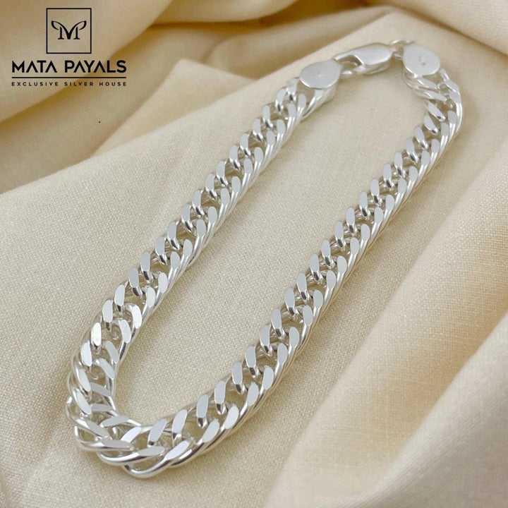 Expectational Silver Men's Bracelet