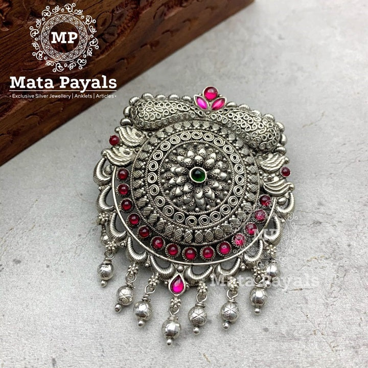 Impeccable Filigree Oxidised Pendant