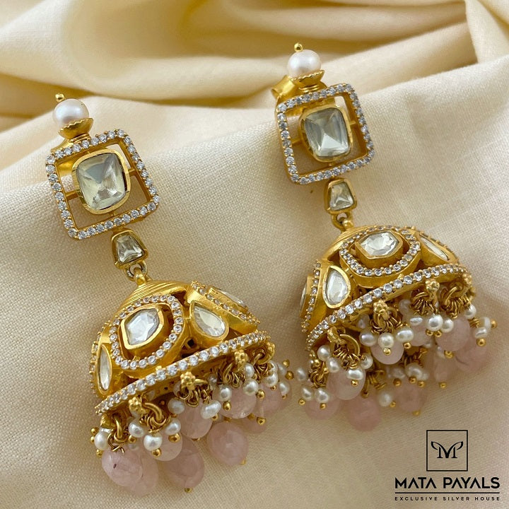 Attractive Moissanite Jhumka