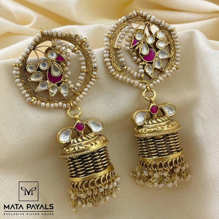 Trendy Kundan Jhumka