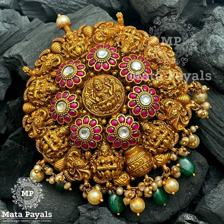 Incredible Shri Lakshmi Silver Gold Plated Pendant