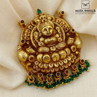 Elegant Gold Polish Lakshmi Pendant