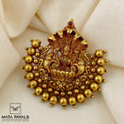 Vintage Gold Polish Lakshmi Pendant