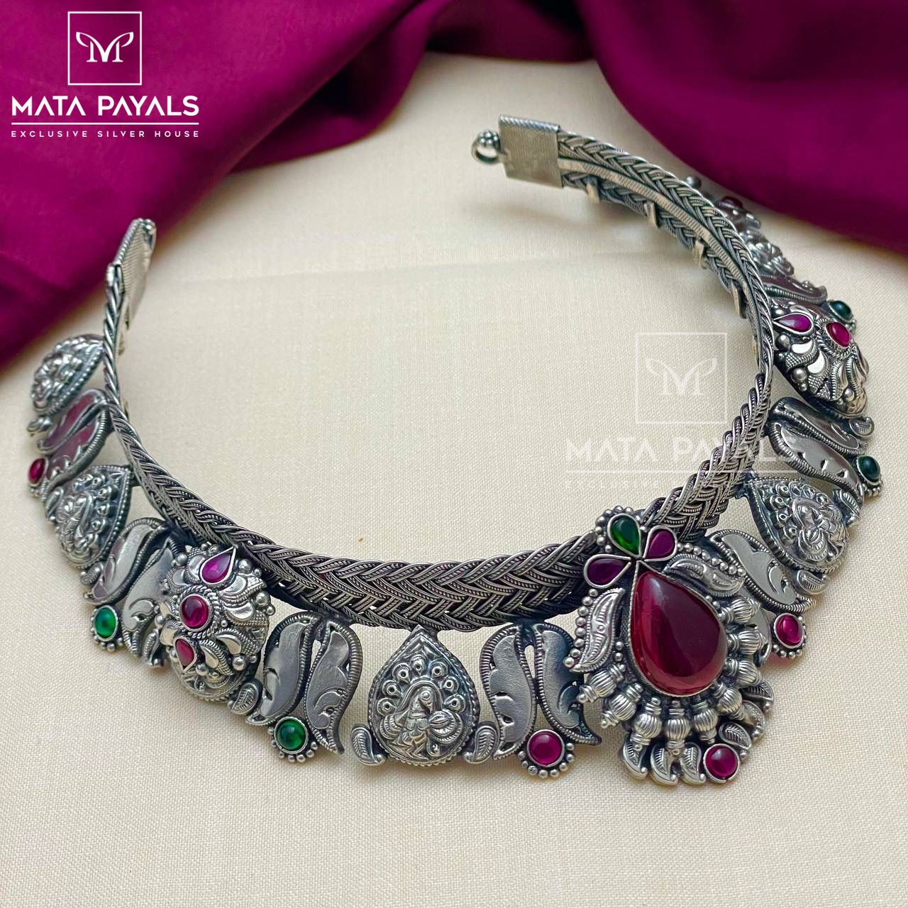 Mesmerizing Morni Oxidised Choker