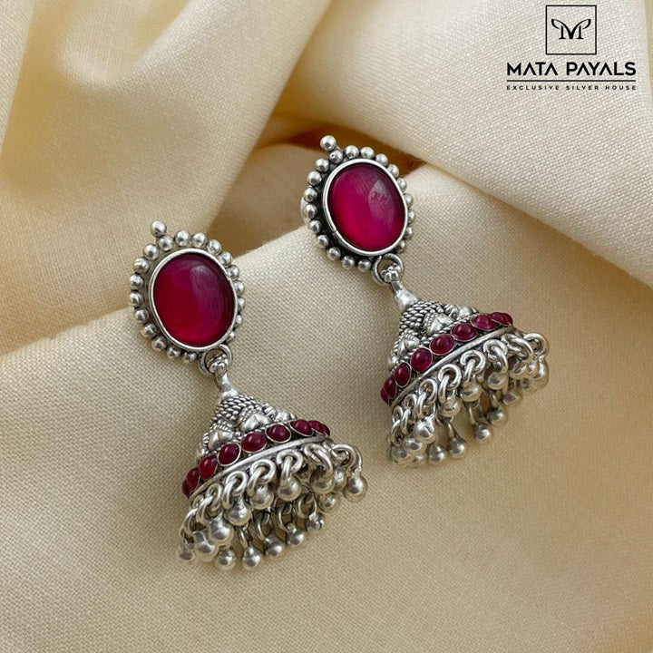 Unique Red Jhumka