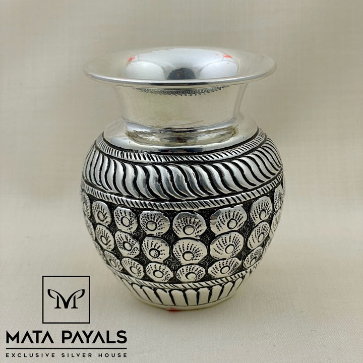 Oxidised Silver Kalash