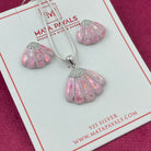 Pink Shell Pendant Set