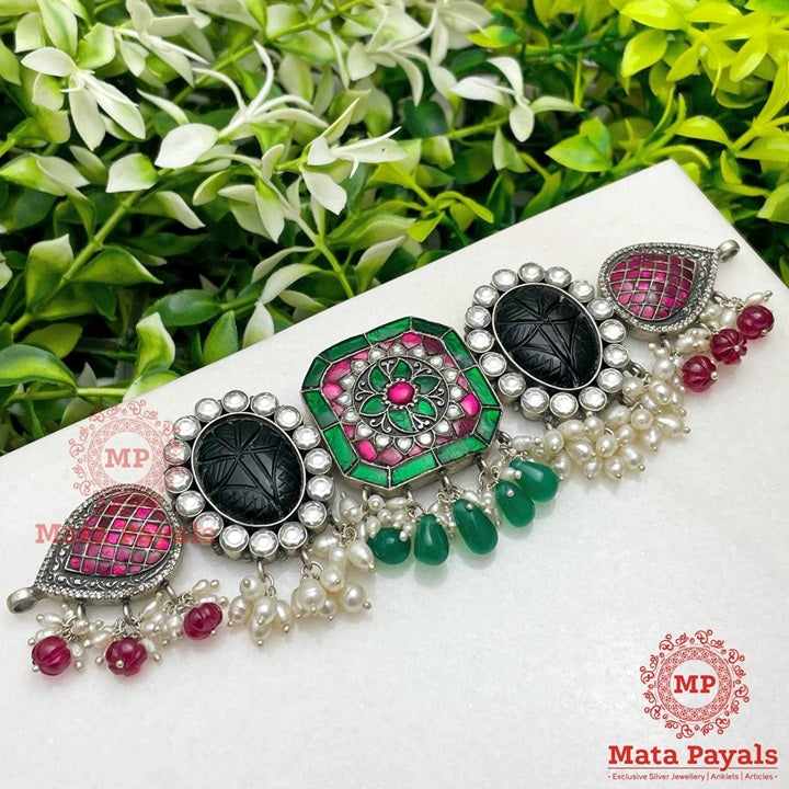 Radiant Colourful Kundan Choker