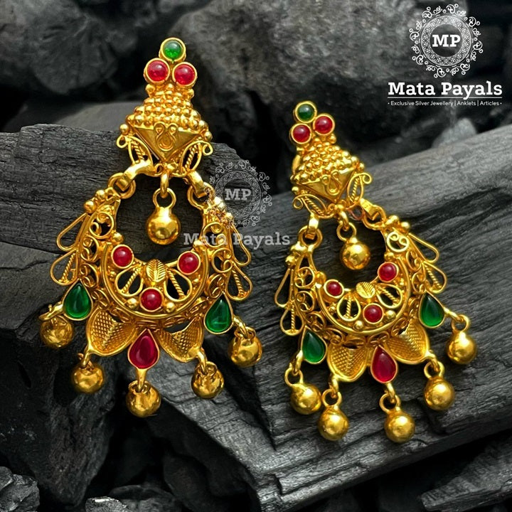 Radiant Gold Plated Chandbali