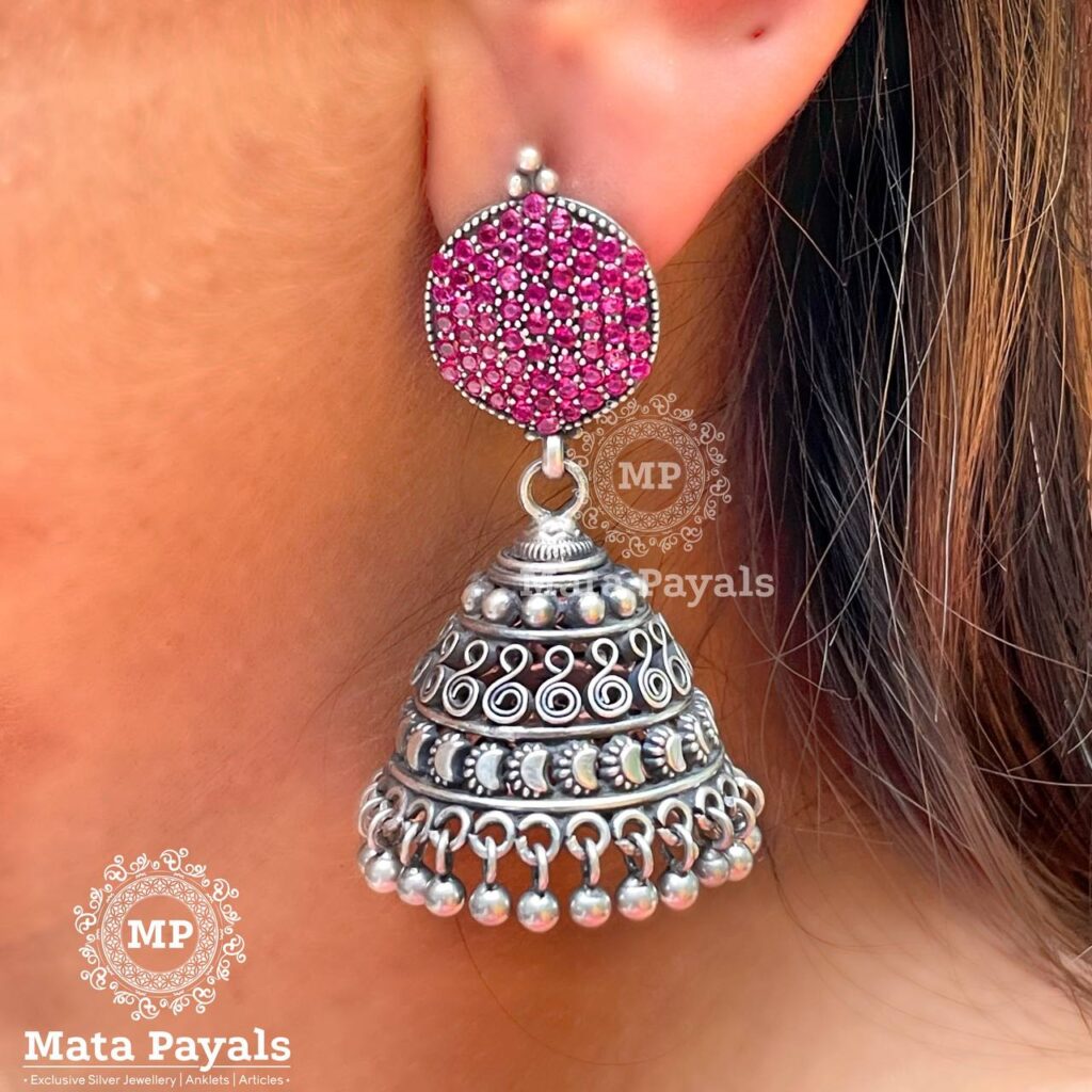 Ravishing Oxidised Jhumka