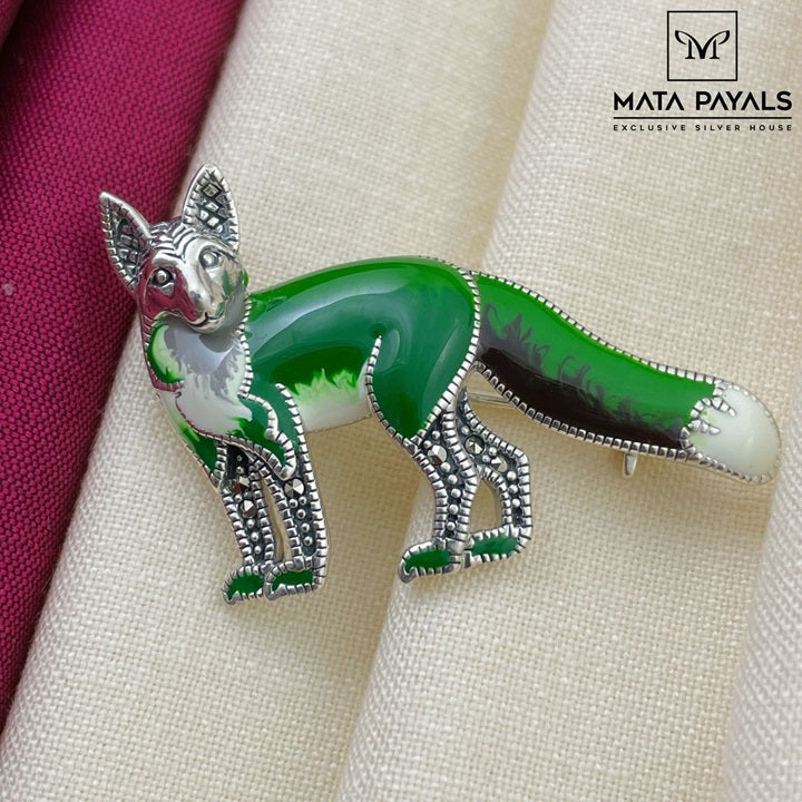 Ravishing Wolf Brooch