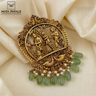 Gold Polish Rama Seetha Pendant