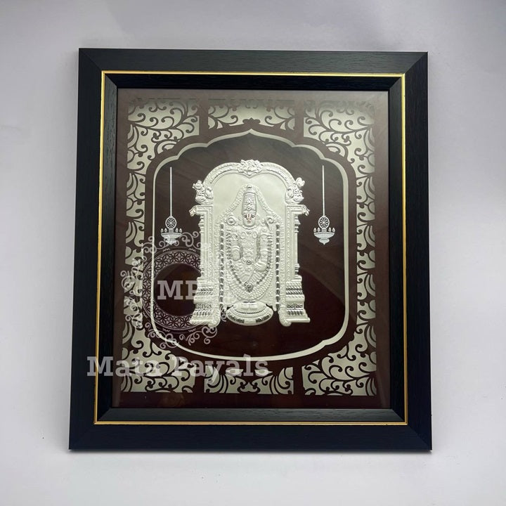 Shri Tirupati Venkateshwara Silver Frame