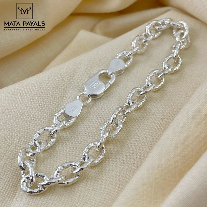 Hammered Links Design Bracelet