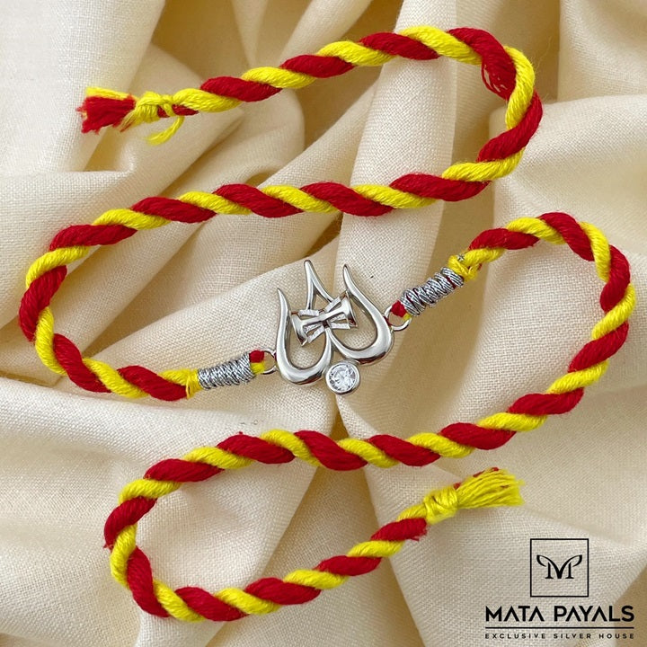 Stylish Shiva Silver Rakhis