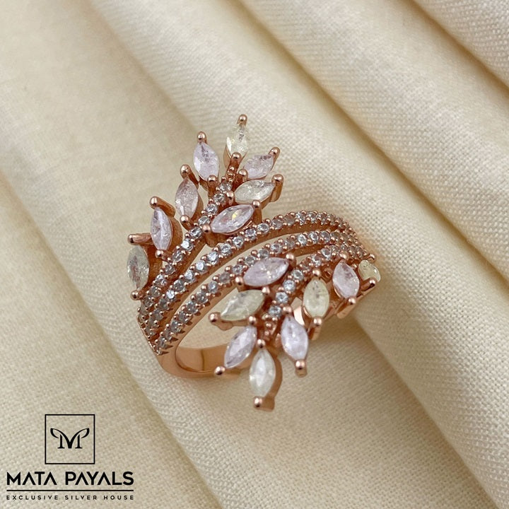 Royal Rose Gold Finger Ring