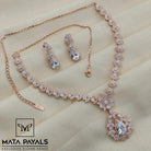 Spectacular Rose Gold Necklace Set