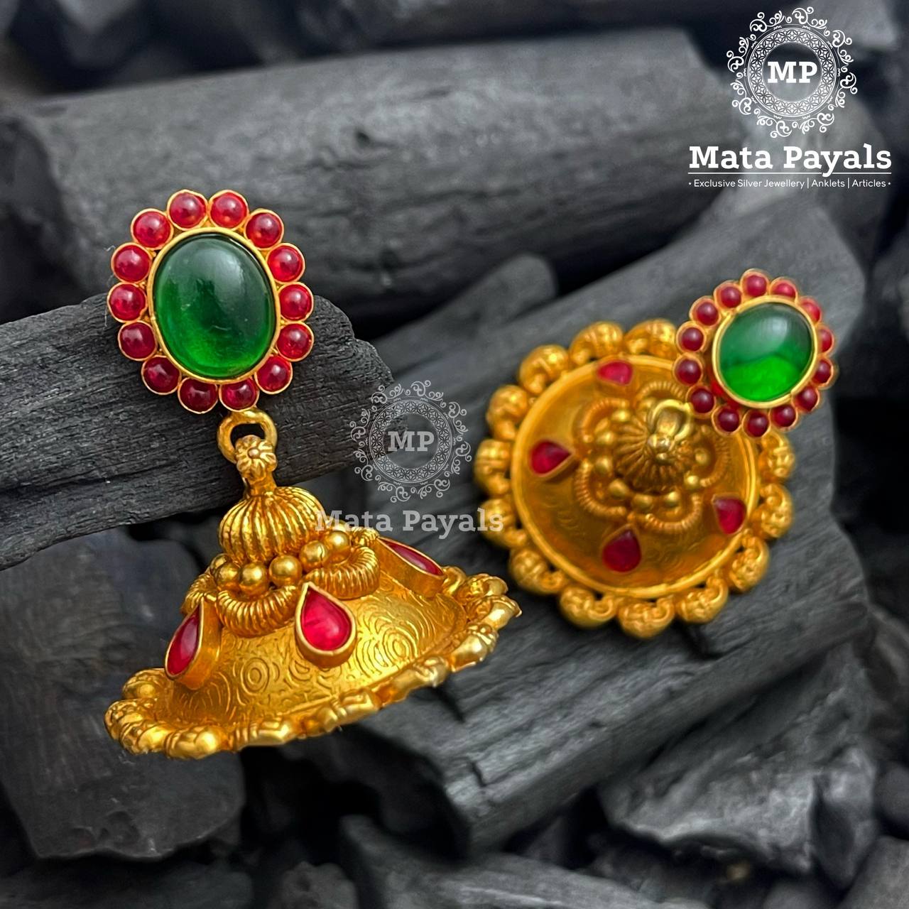 Striking Traditional Gold Plated Jhumka