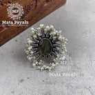 Sunshine Agate Pearl Ring