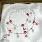 Teddy Silver Baby Anklet (4-5 Years)