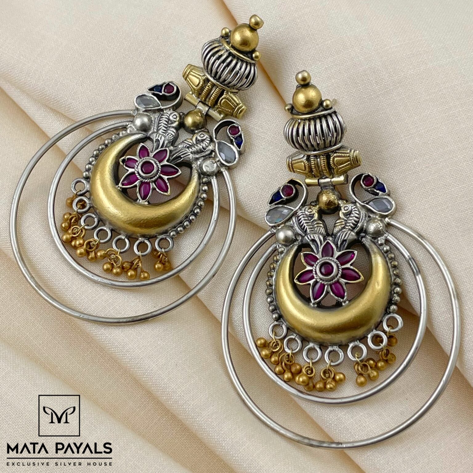 Tribal Dual Tone Earring