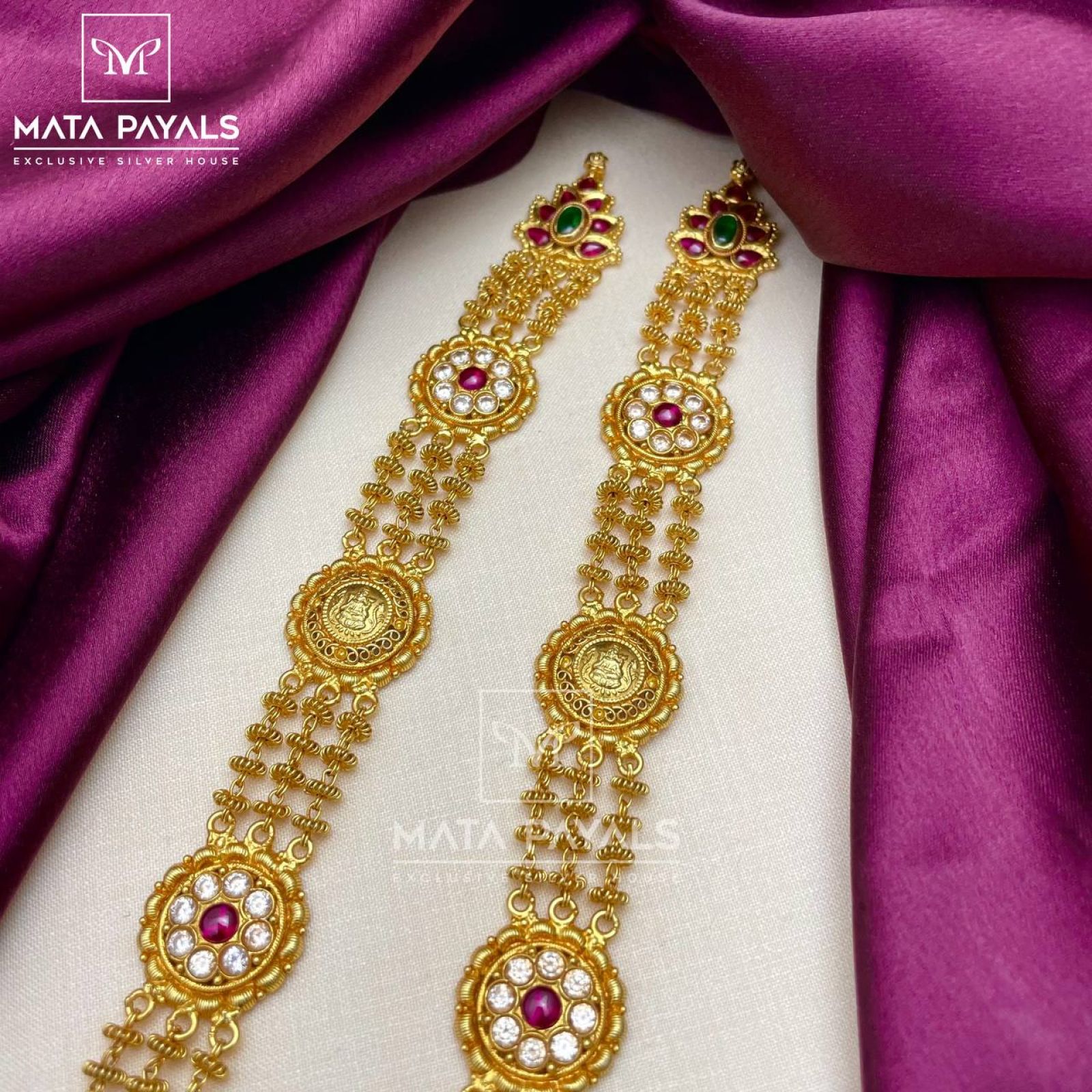 Charismatic Devi Lakshmi Gold Plated Necklace